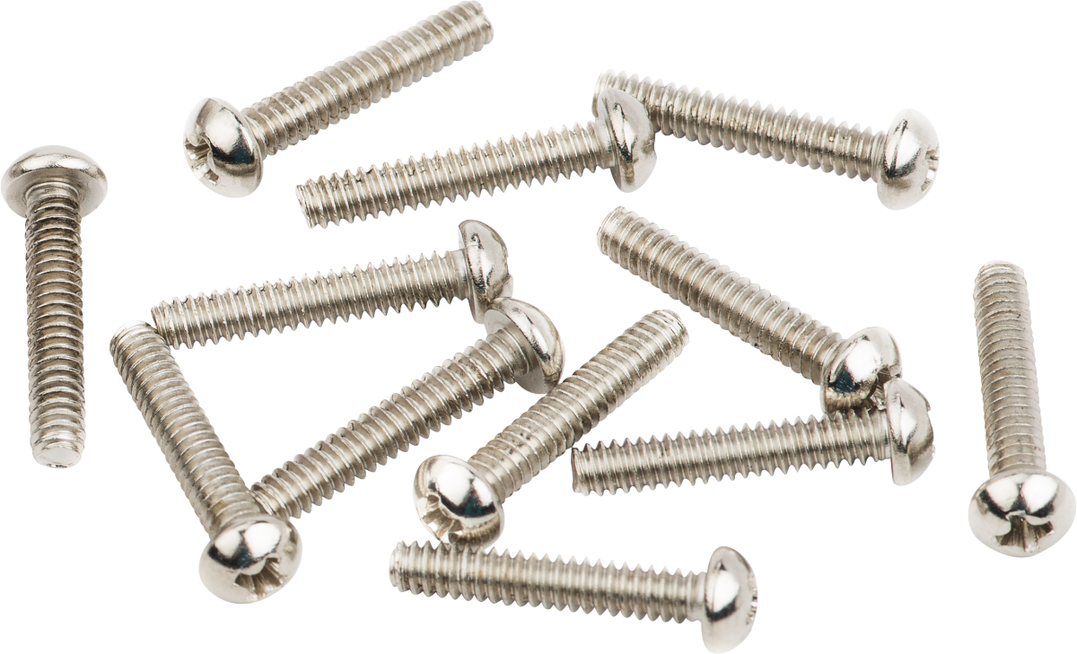 Fender American Vintage Strat Intonation Screws (12), 4-40 X 5/8", Nickel