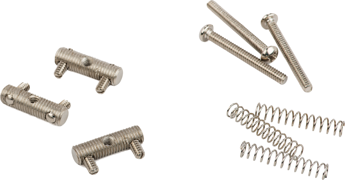 Fender Pure Vintage Threaded Bridge Saddle Kit for '64 Tele