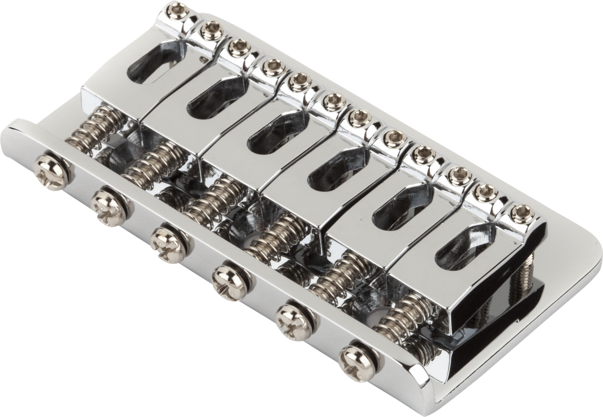 Fender Hardtail Bridge Assembly for Import Strat, Chrome