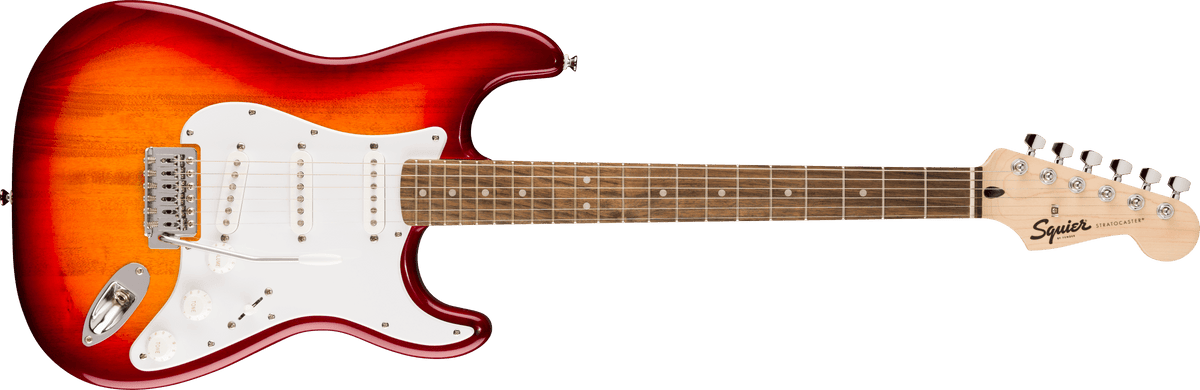 Squier Sonic Stratocaster, Laurel Fingerboard, White Pickguard, Sienna Sunburst