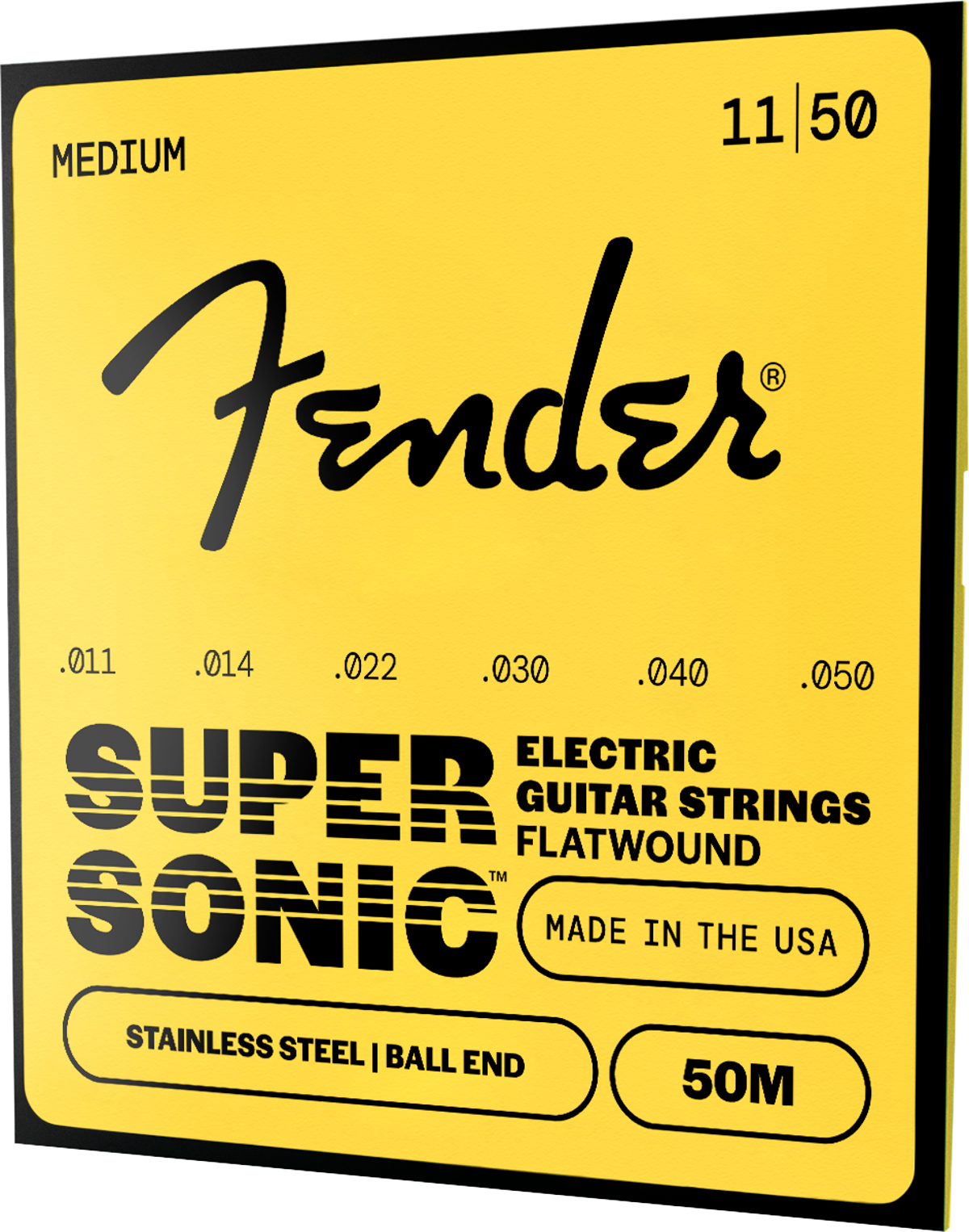 Fender Stainless Flatwounds, (50XL) Stainless Steel Flatwound Ball End Set