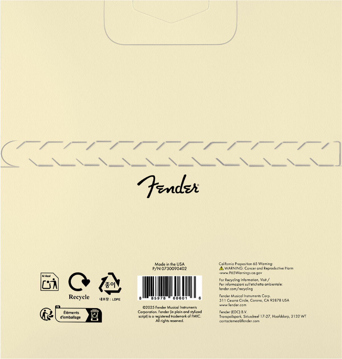 Fender California Coast 4-String Soprano Ukulele Strings