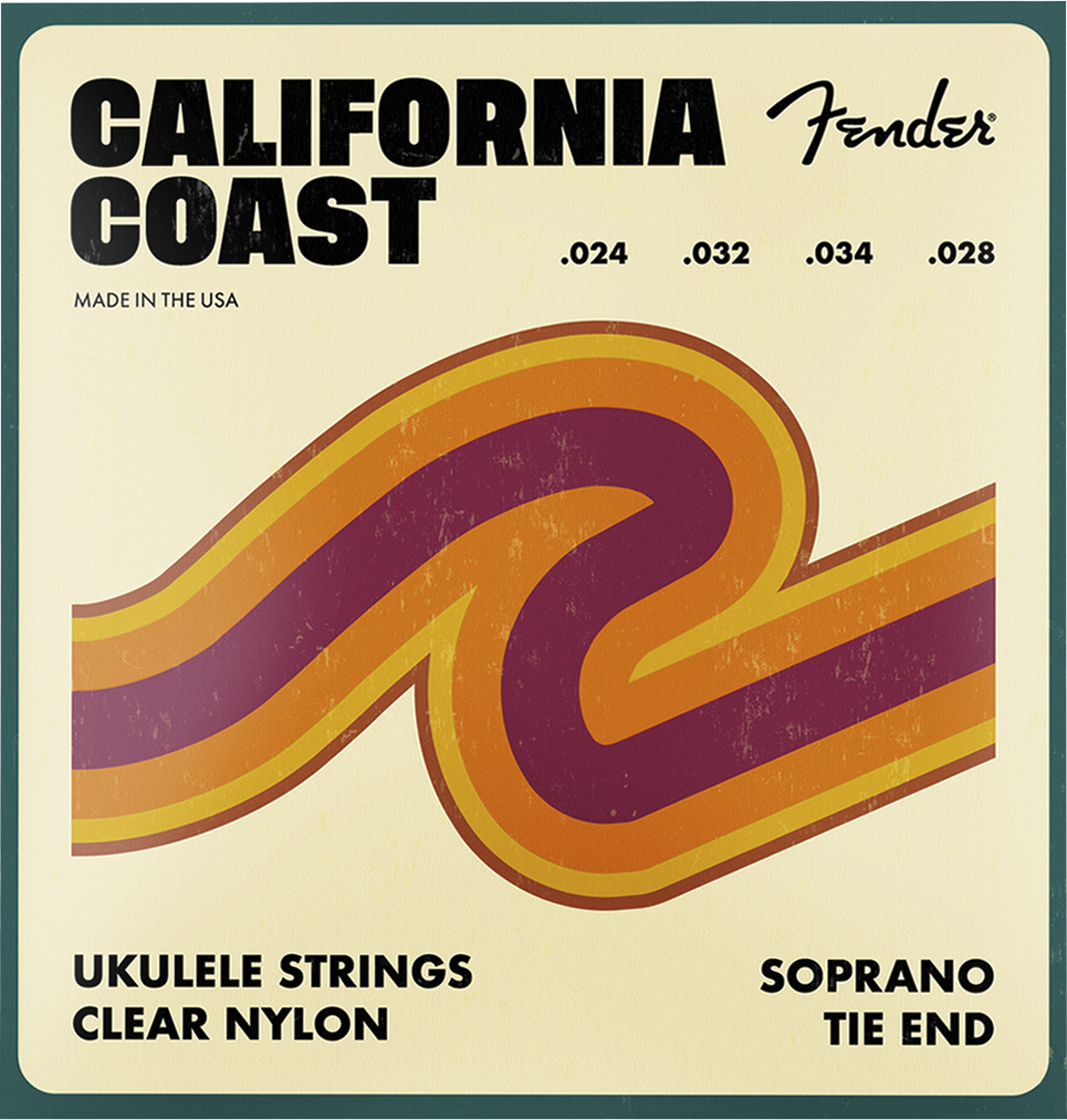 Fender California Coast 4-String Soprano Ukulele Strings