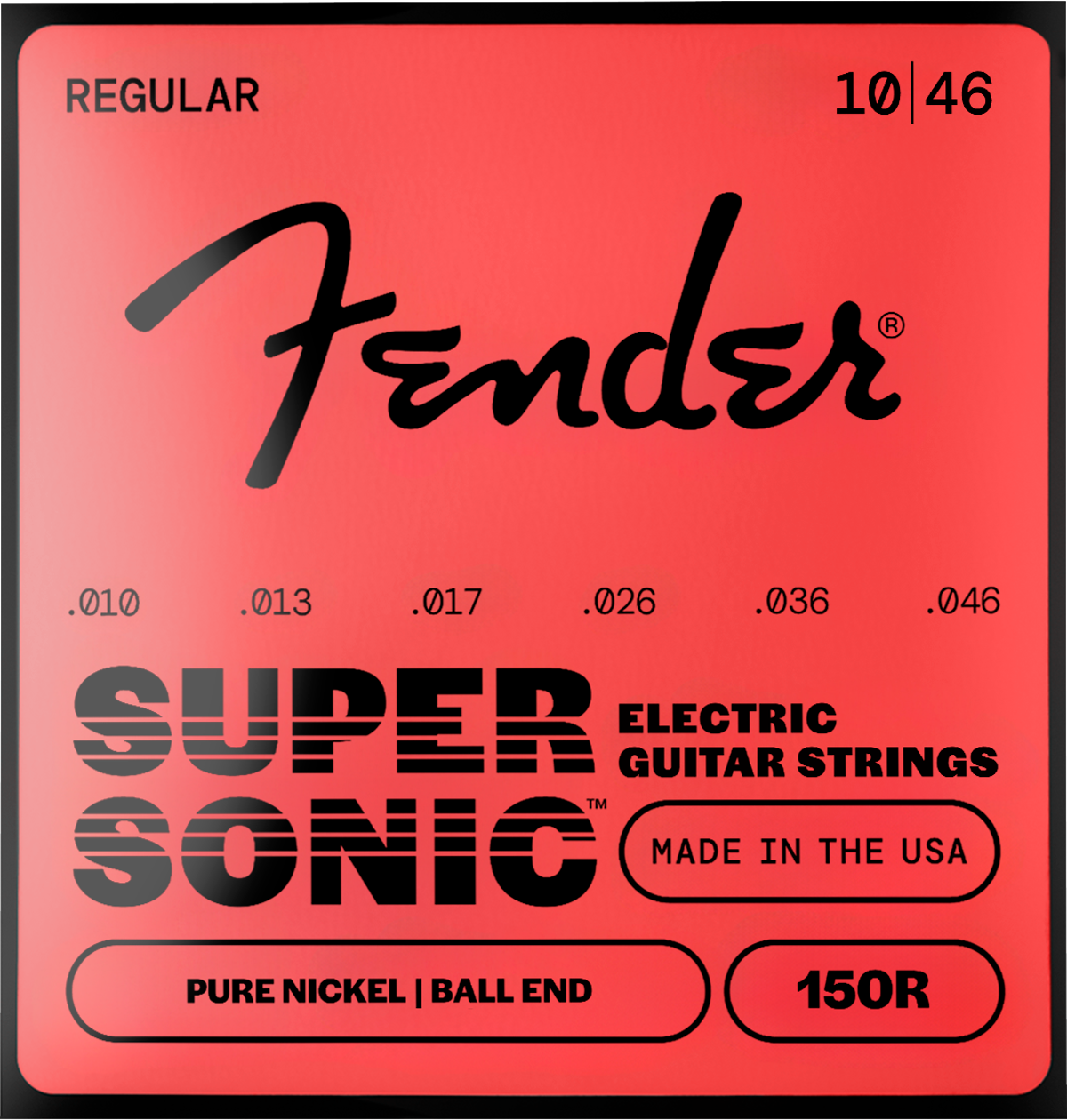 Fender Original 150's Ball End Guitar Strings, Pure Nickel