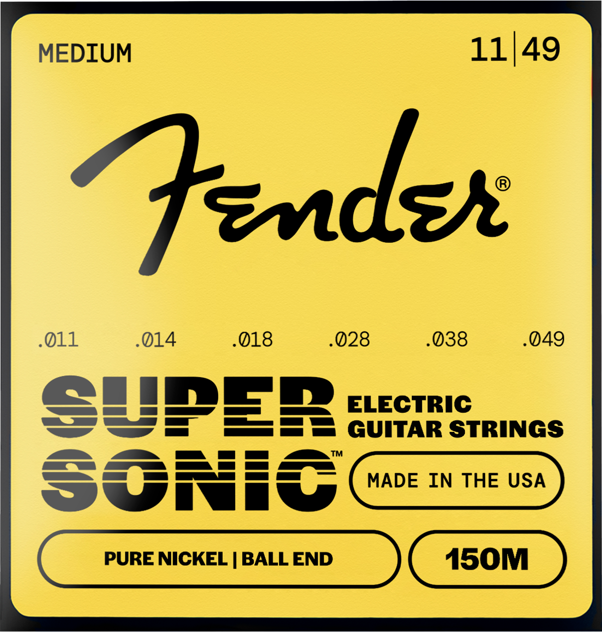 Fender Original 150's Ball End Guitar Strings, Pure Nickel