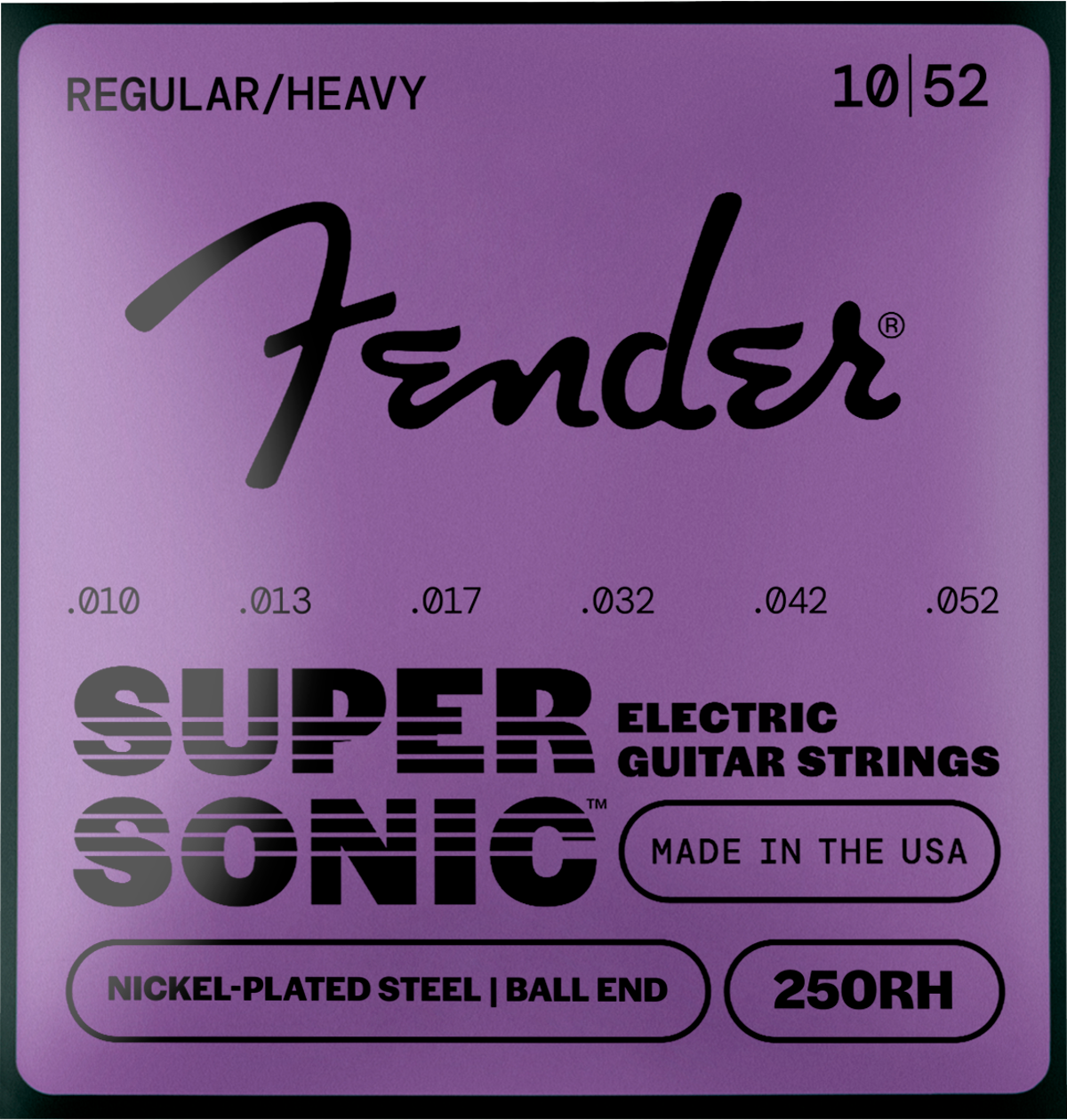 Fender Super 250's 250RH Ball End Strings, NPS, 10-52