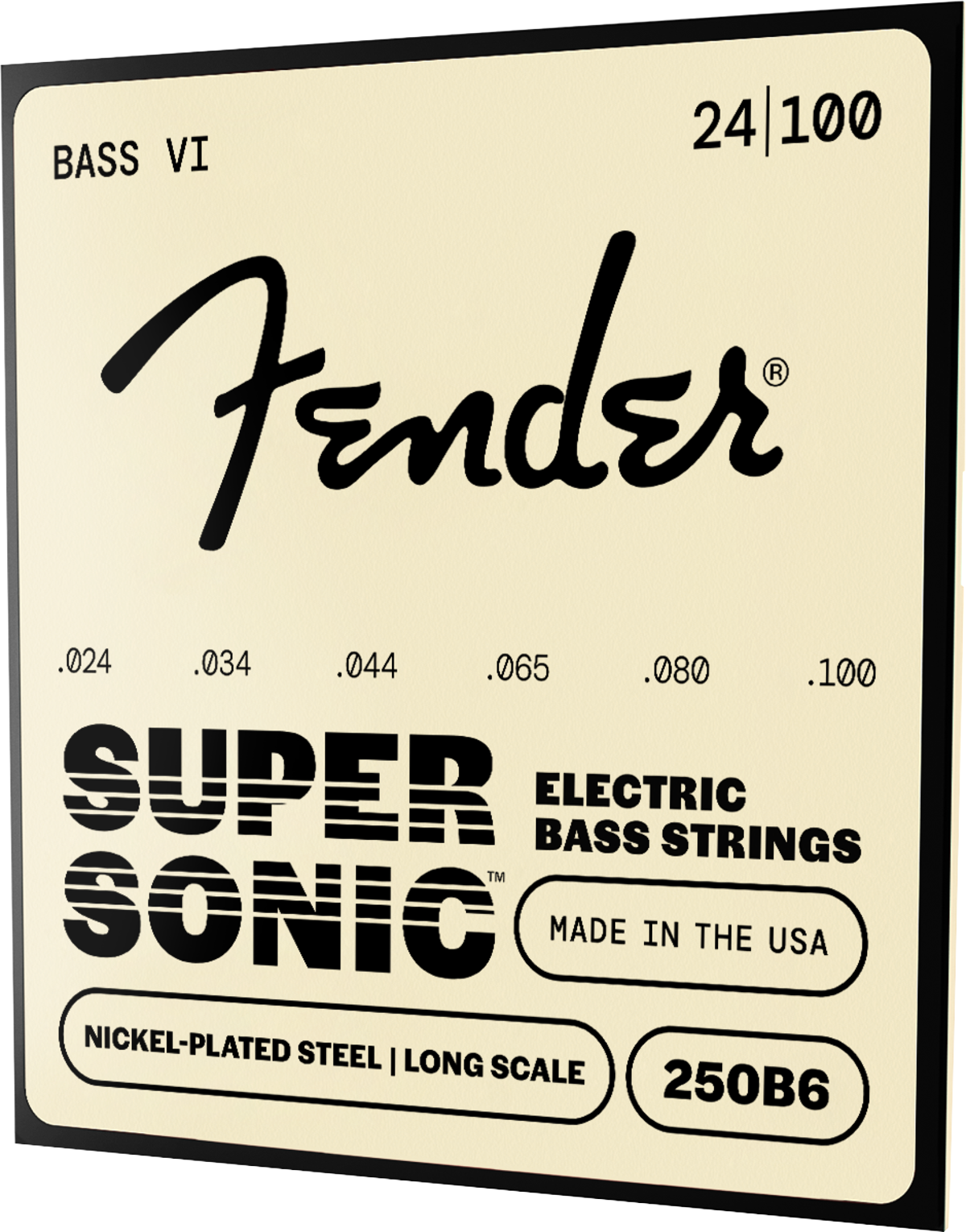 Fender Super 250's Ball End Bass VI Strings, NPS, 24-100