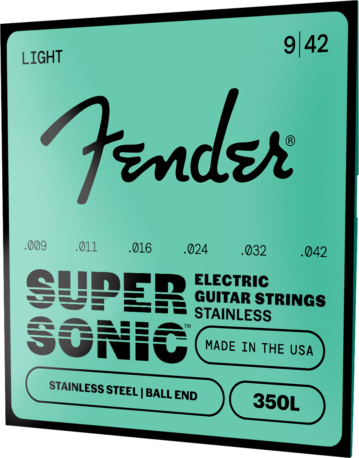 Fender Stainless 350's Ball End Strings, Stainless Steel