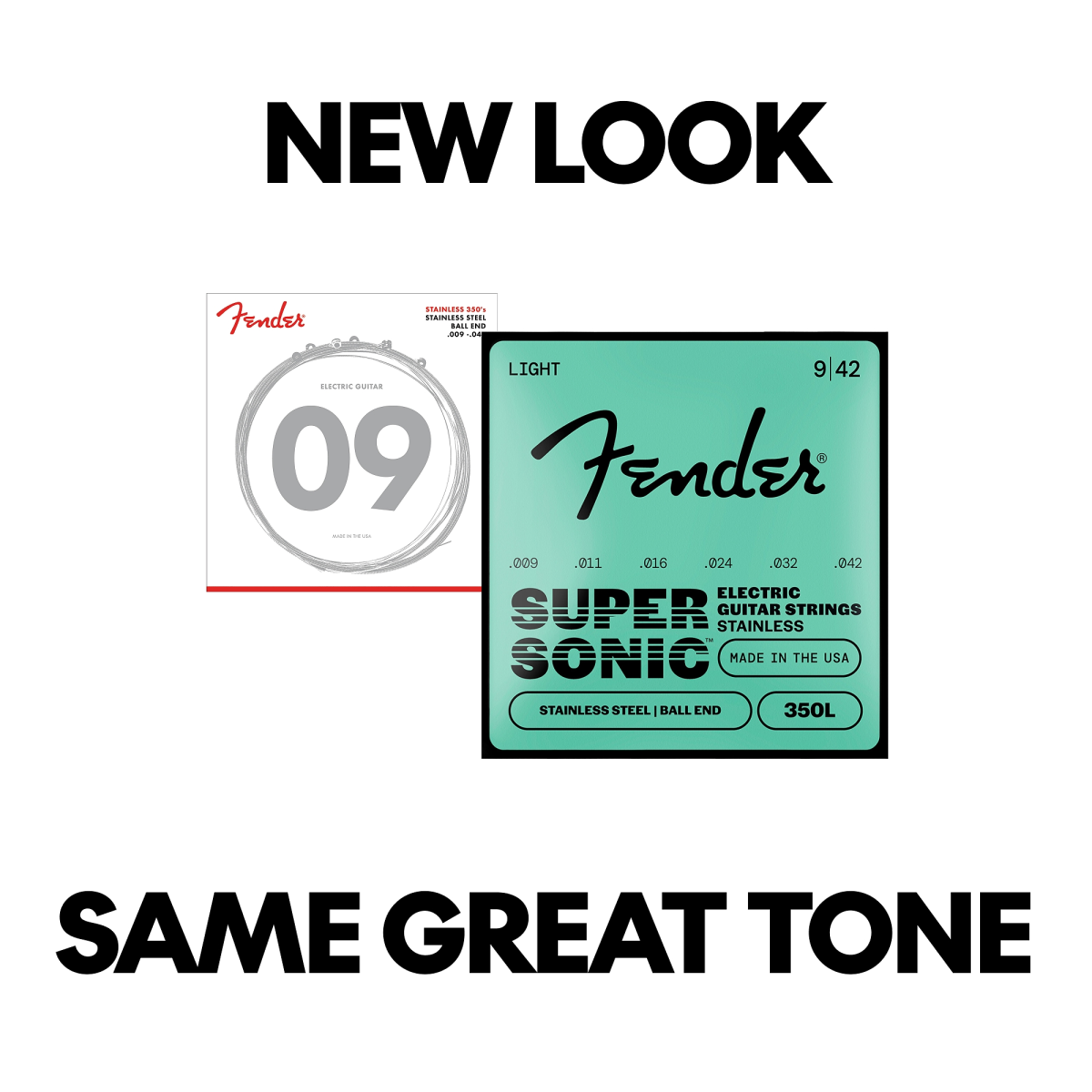 Fender Stainless 350's Ball End Strings, Stainless Steel