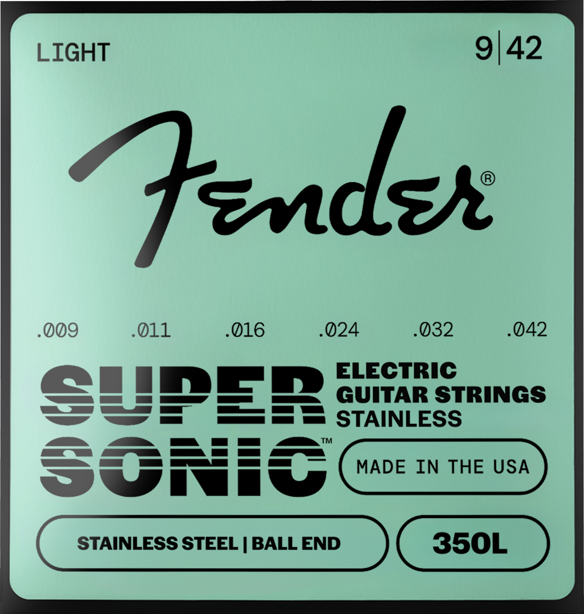 Fender Stainless 350's Ball End Strings, Stainless Steel