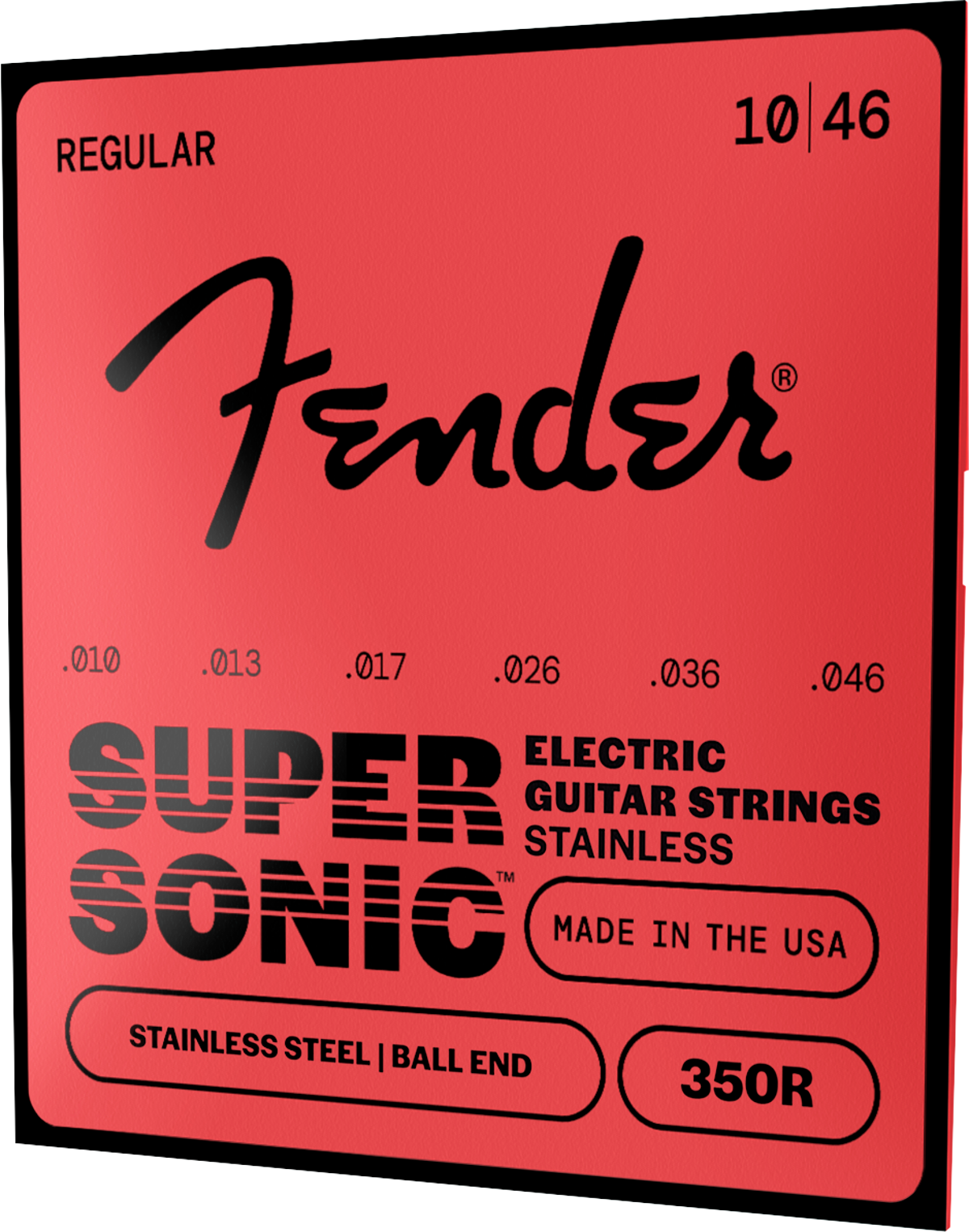 Fender Stainless 350's Ball End Strings, Stainless Steel