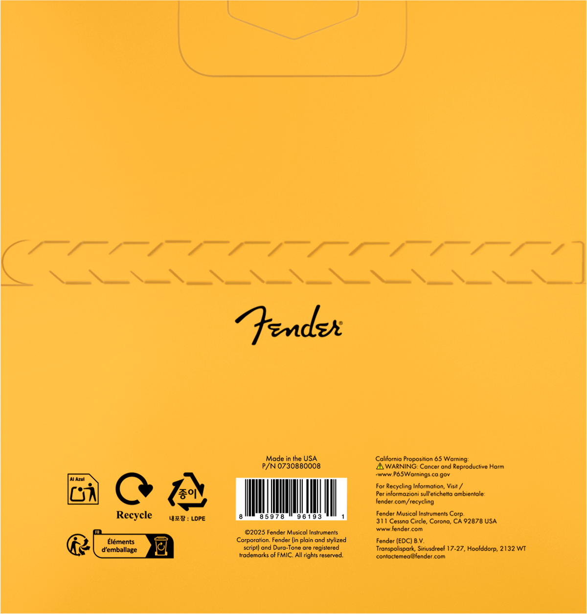Fender Dura-Tone Coated Ball End Acoustic Strings, 80/20 Bronze