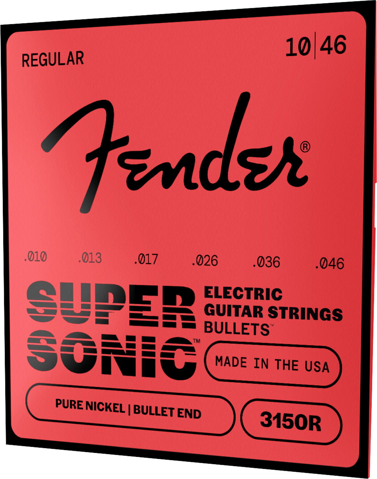 Fender Original Bullets 3150R Bullet End Strings, Pure Nickel, 10-46