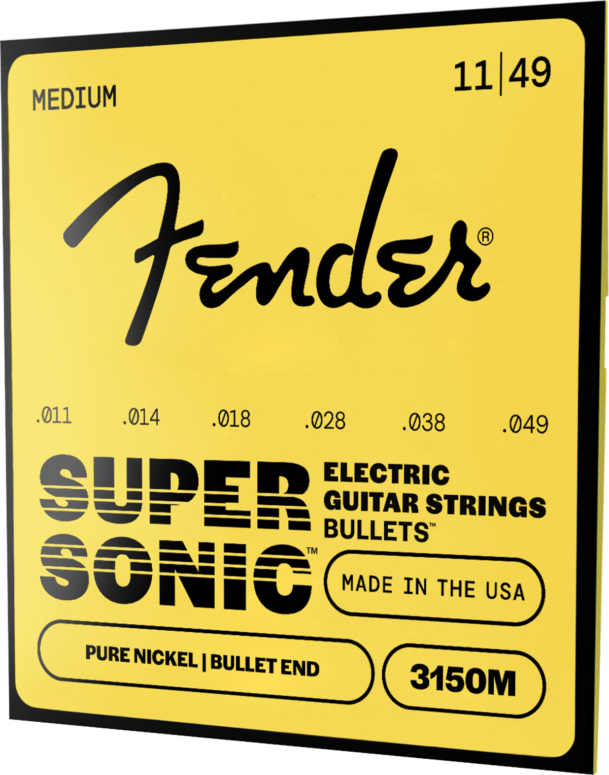 Fender Original Bullets 3150M Bullet End Strings, Pure Nickel, 11-49