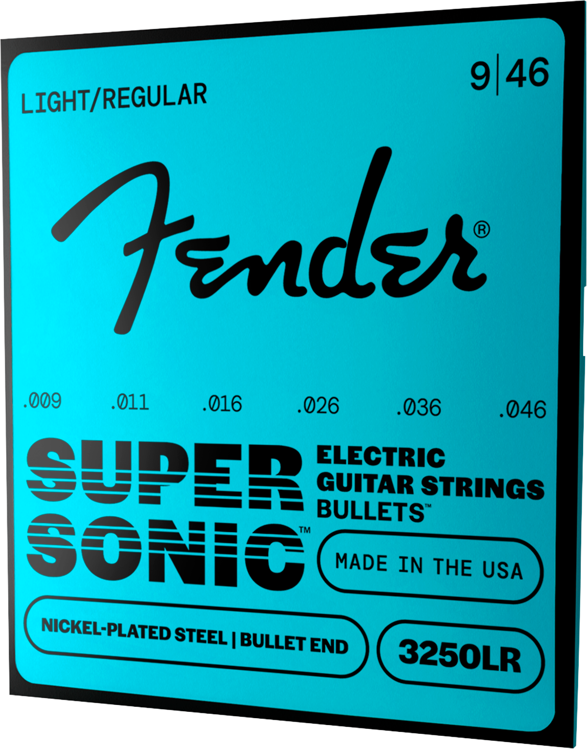 Fender Super Bullets Bullet End Strings, Nickel-Plated-Steel
