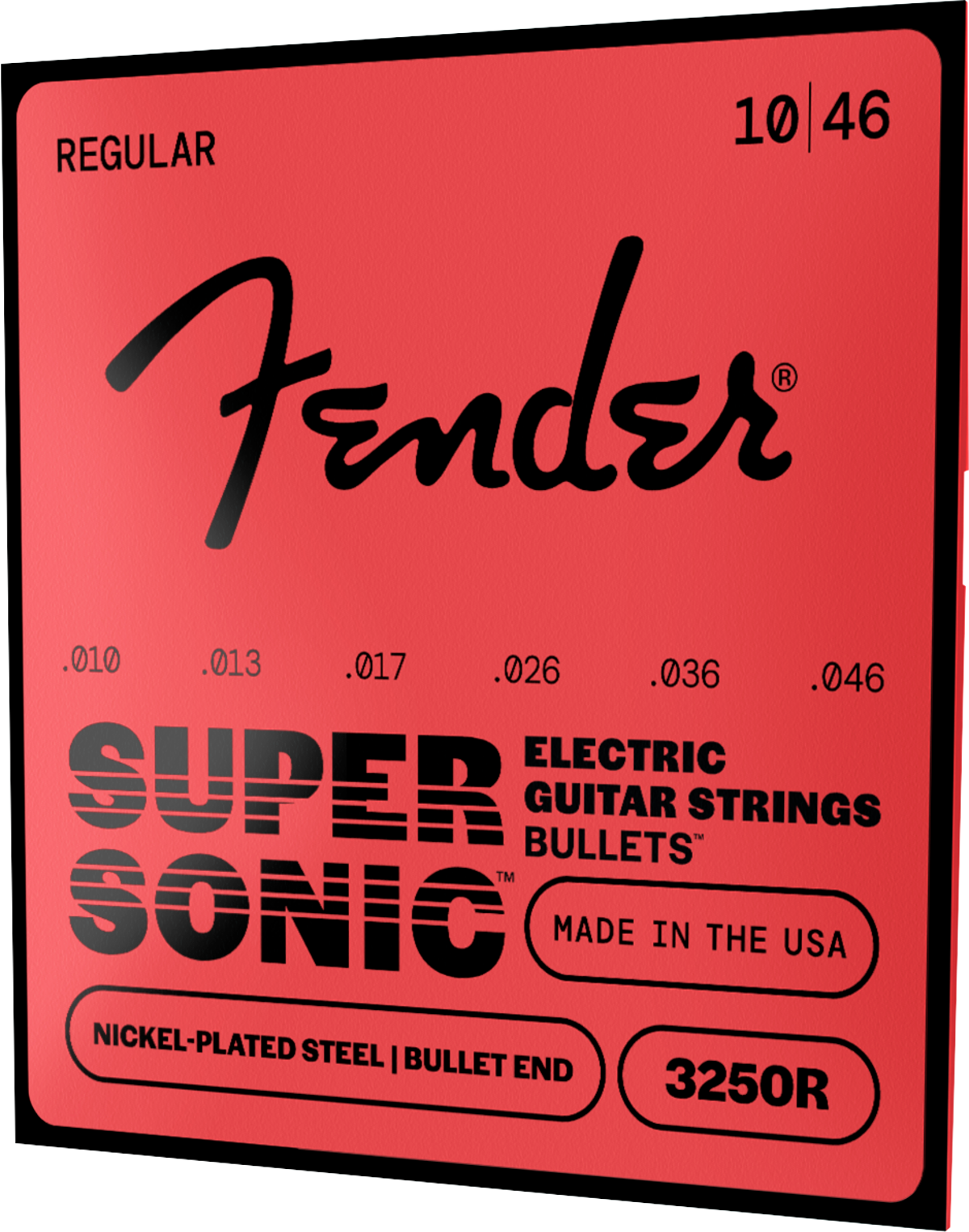 Fender Super Bullets Bullet End Strings, Nickel-Plated-Steel