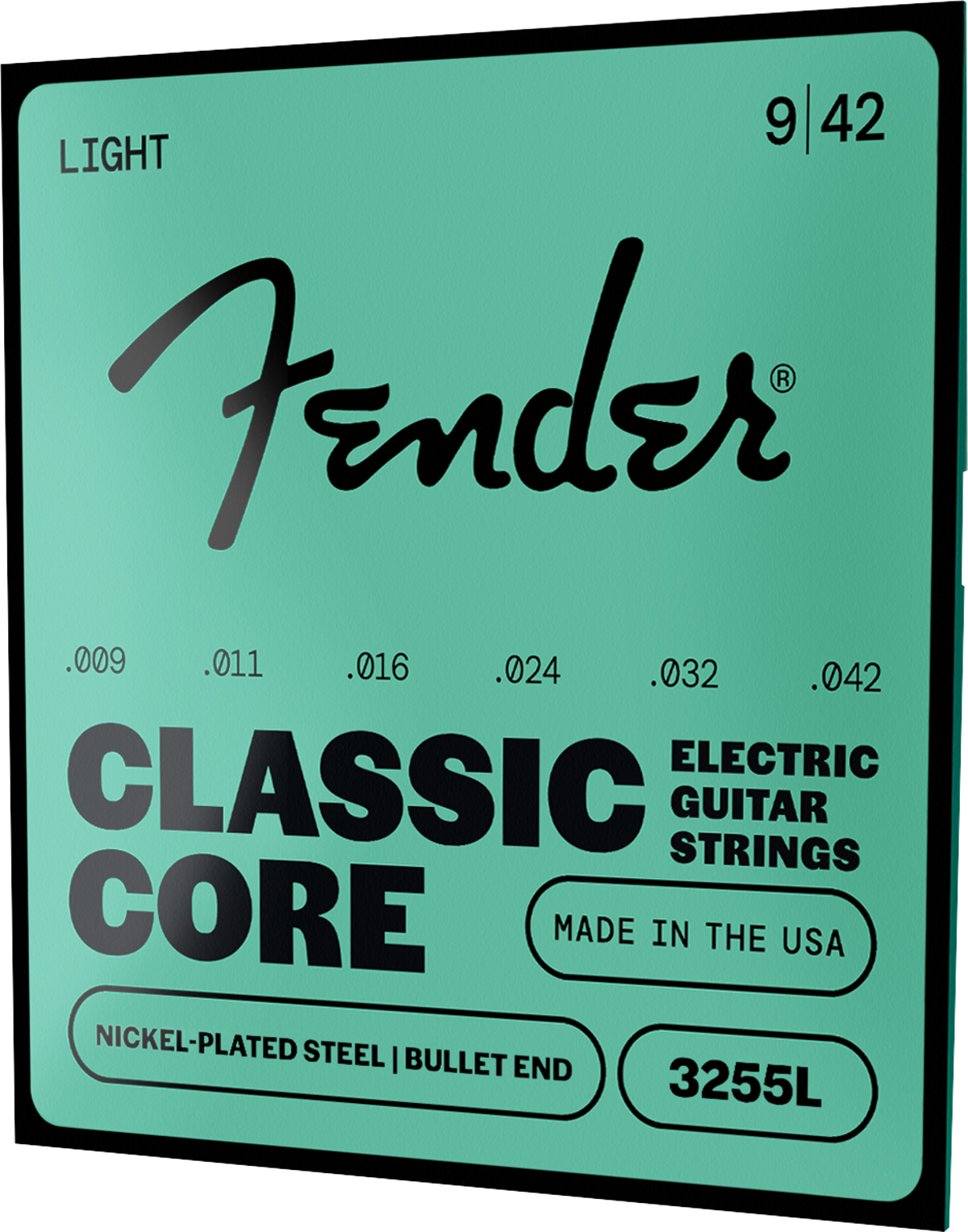 Fender Classic Core 3255L Bullet End Strings, NPS, 9-42