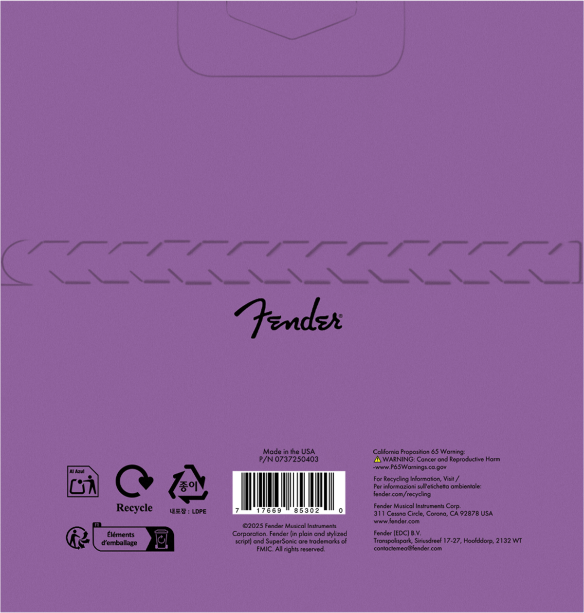 Fender Subsonic Super 7250's Long Scale Bass Strings, NPS