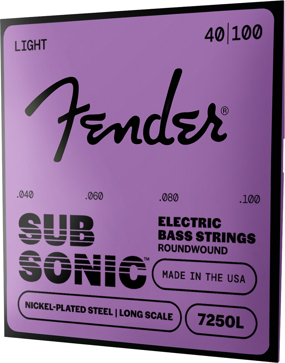 Fender Subsonic Super 7250's Long Scale Bass Strings, NPS