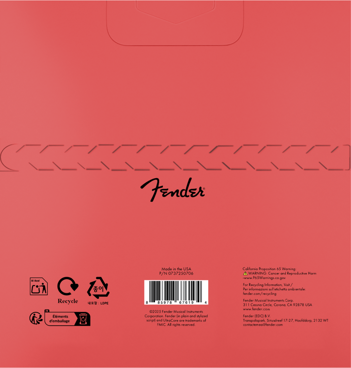 Fender 9250 Ultracore Bass Strings, Nickel Plated Steel, Ball End, 9250M Gauges .045-.105, (4)