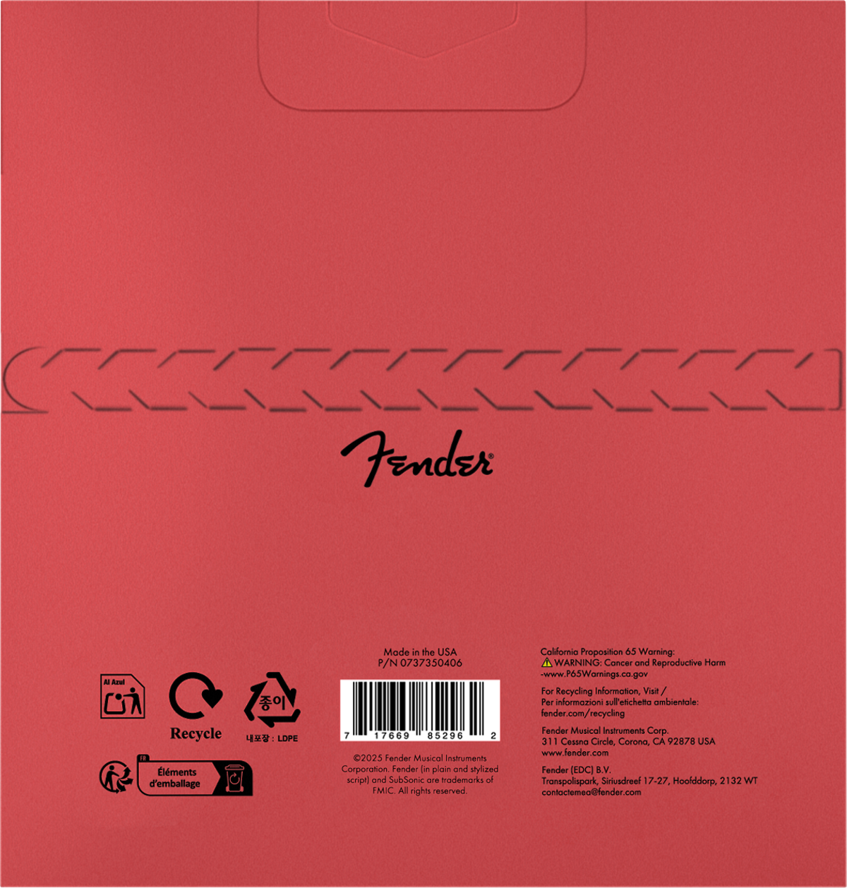 Fender Stainless 7350's Bass Strings, Stainless Steel Roundwound, Long Scale, 7350M .045-.105 Gauges, (4)