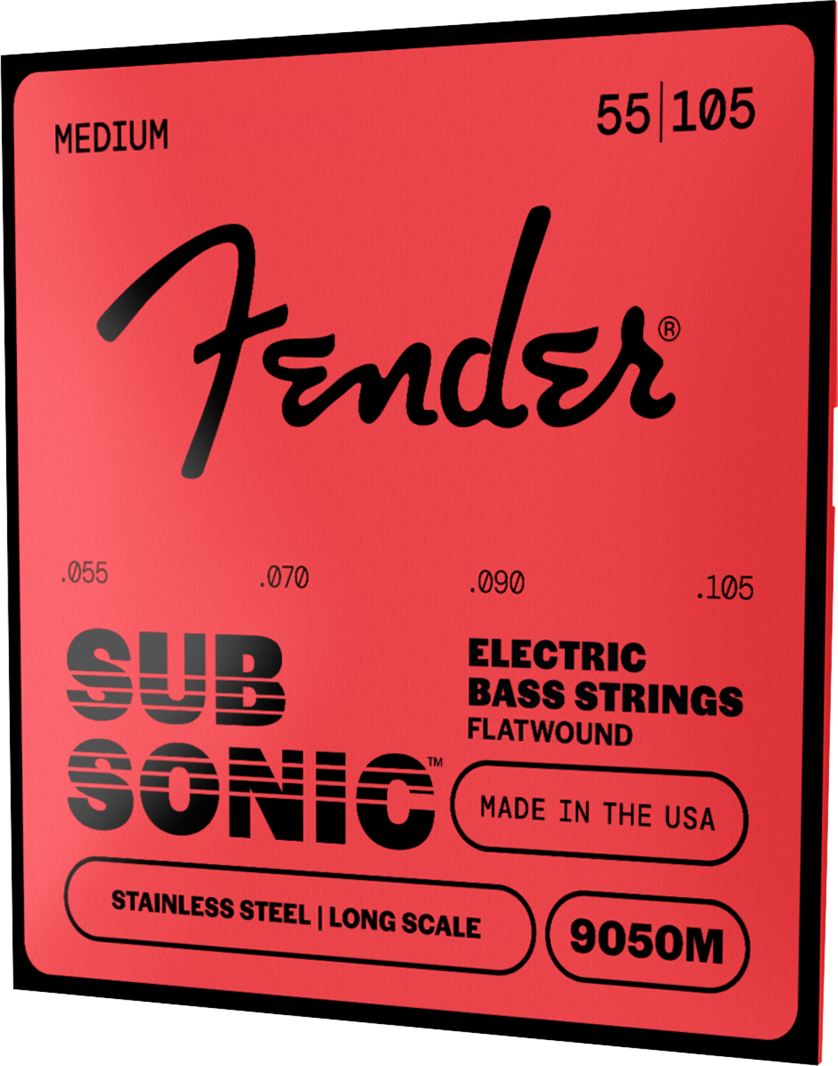 Fender Subsonic Stainless 9050's Ball End Bass Strings, Stainless Steel
