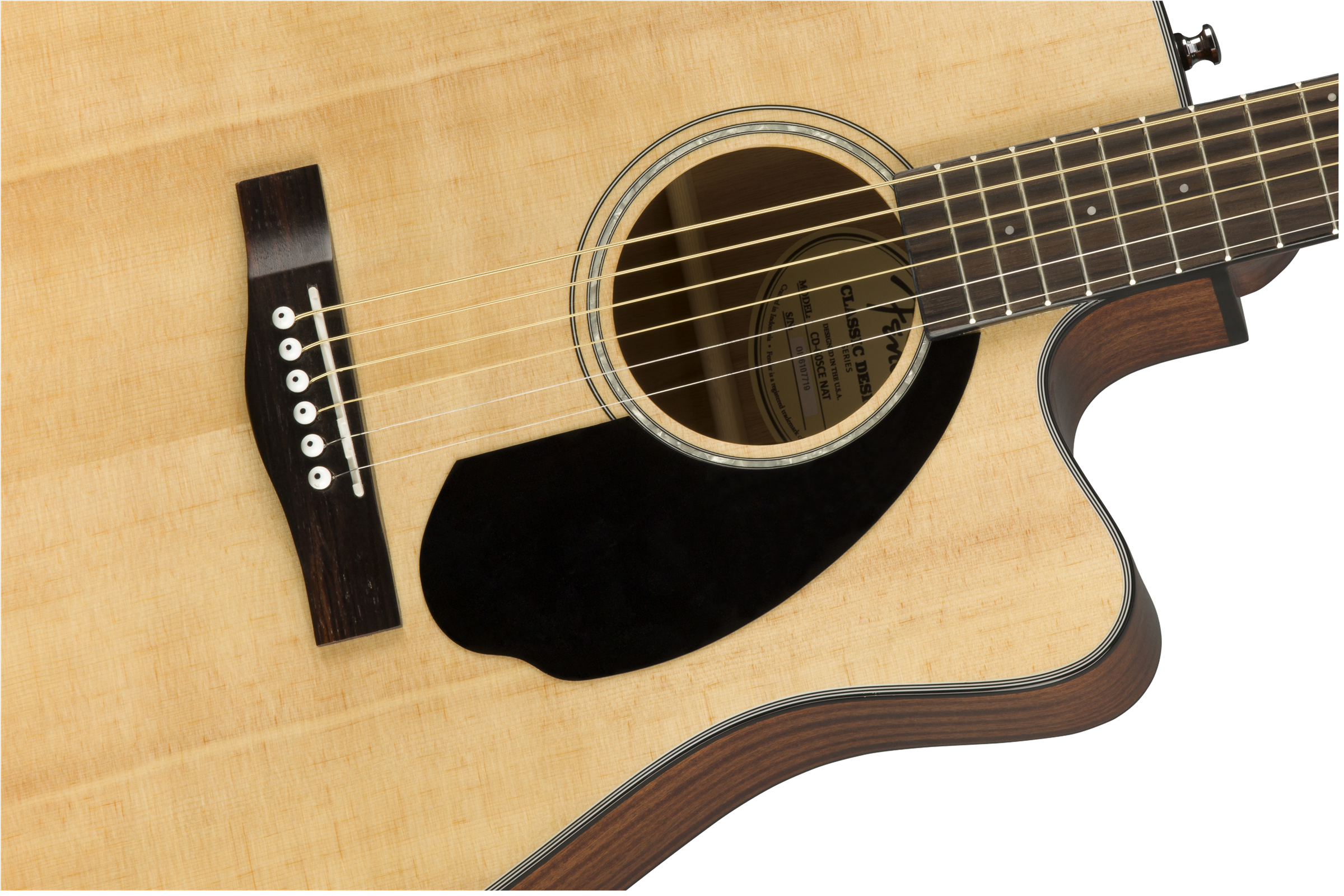 Fender CD-60SCE Dreadnought Acoustic Electric Guitar w/ Walnut Fingerboard, Natural