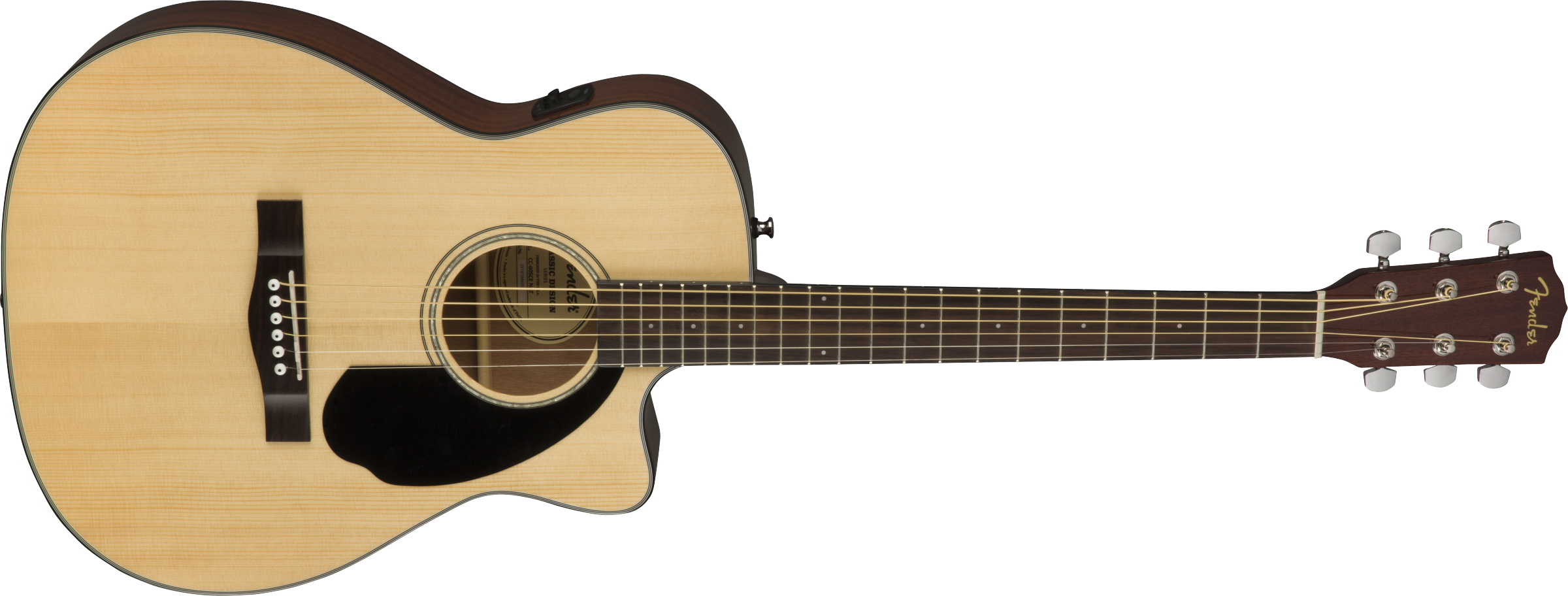 Fender CC-60SCE Concert Acoustic Guitar Walnut Fingerboard, Natural