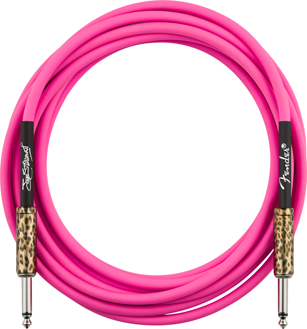 Fender Joe Strummer Instrument Cable, 13', Pink Leopard
