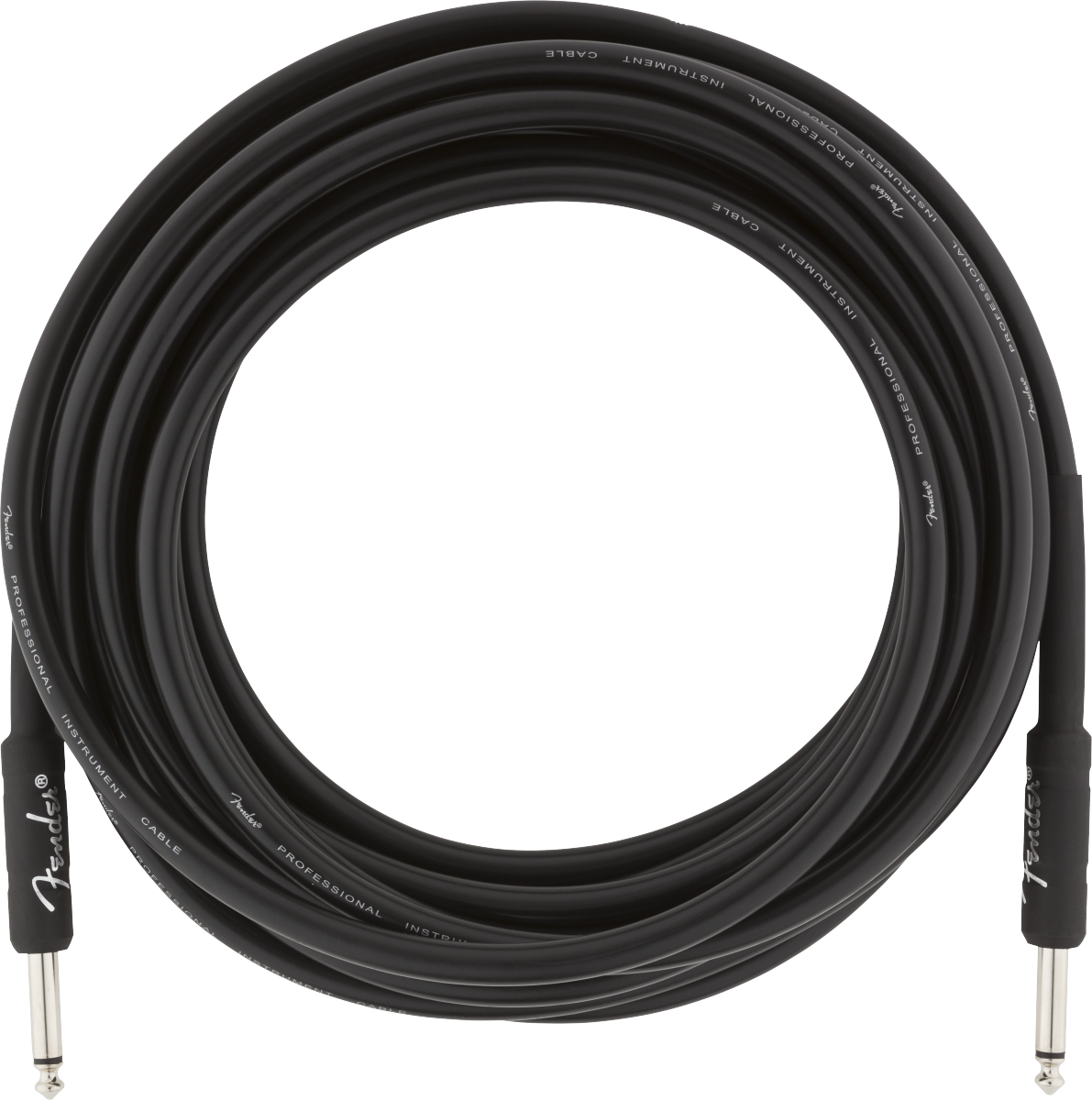 Fender Professional Series Instrument Cable, Straight/Angle, Black
