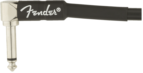 Fender Professional Series Instrument Cable 2-Pack, A/A, 6", Black