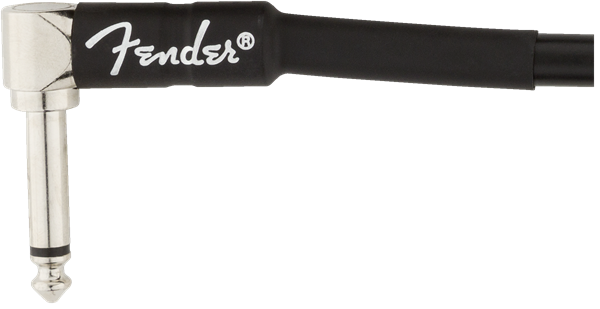 Fender Professional Series Instrument Cable, Straight/Angle, Black