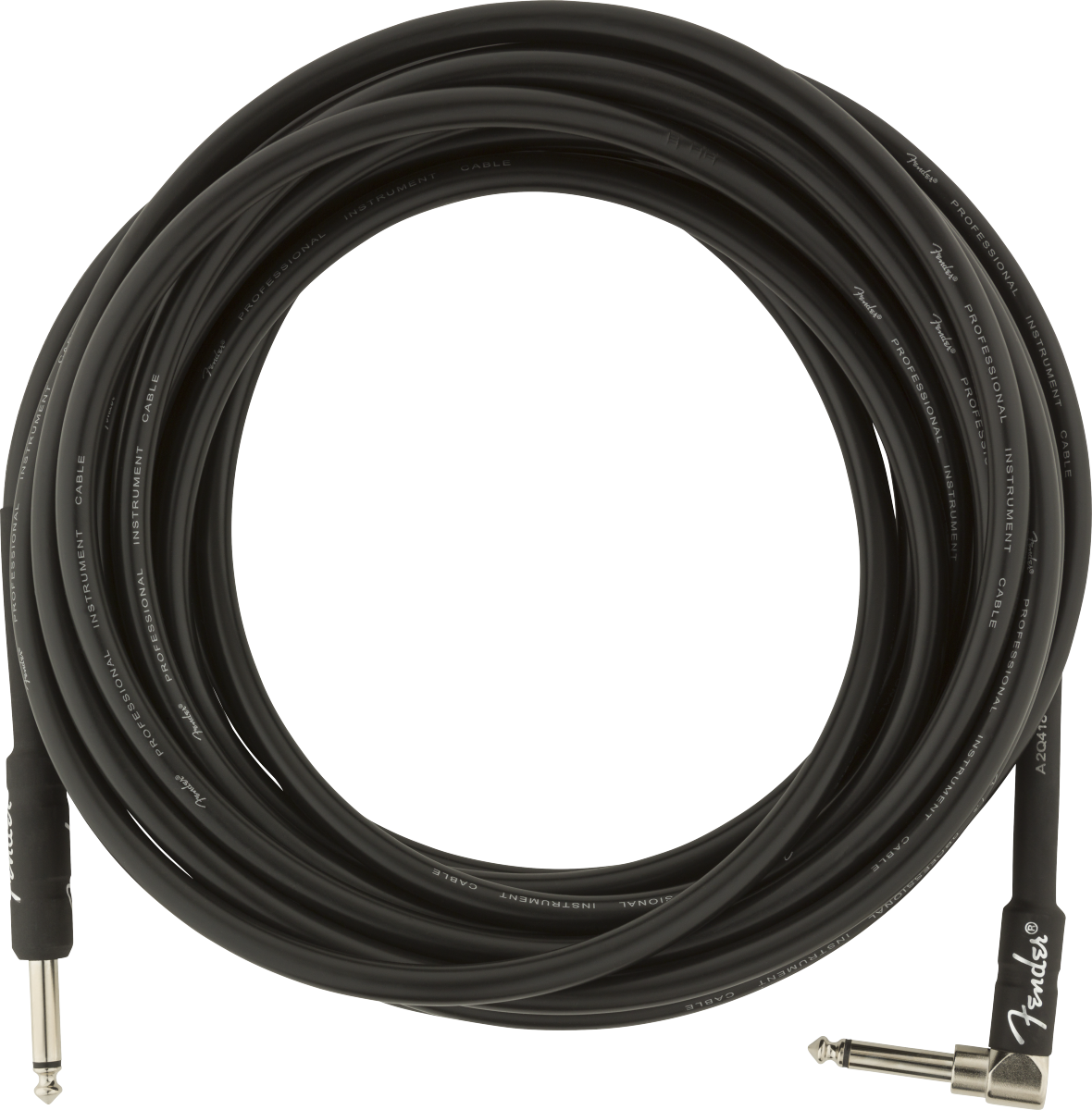 Fender Professional Series Instrument Cable, Straight/Angle, Black