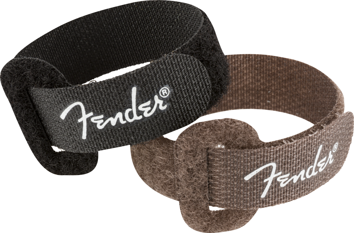 Fender Cable Ties, 7", Black/Brown