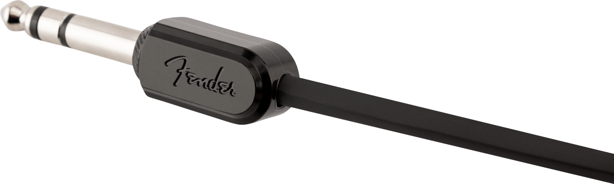 Fender Blockchain 16" Stereo TRS Patch Cable, Straight/Angle