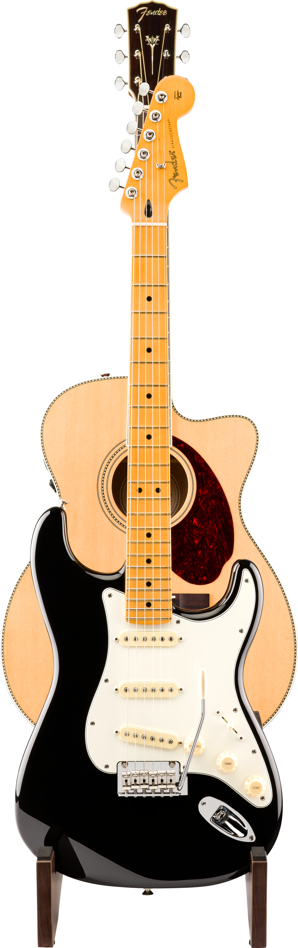 Fender Deluxe Wooden 2-Tier Multi Stand