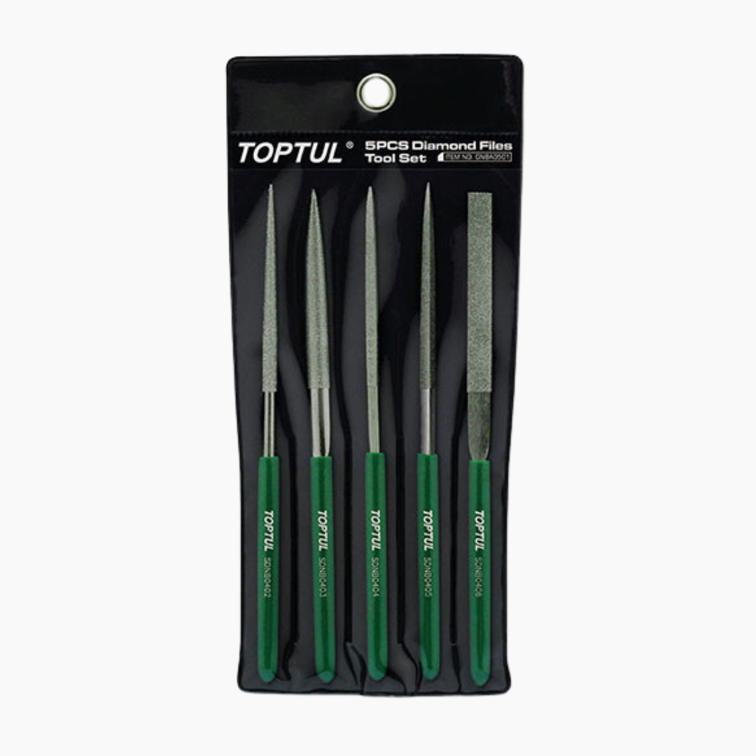 Toptul Diamond Needle File Set (Set of 5 Files)