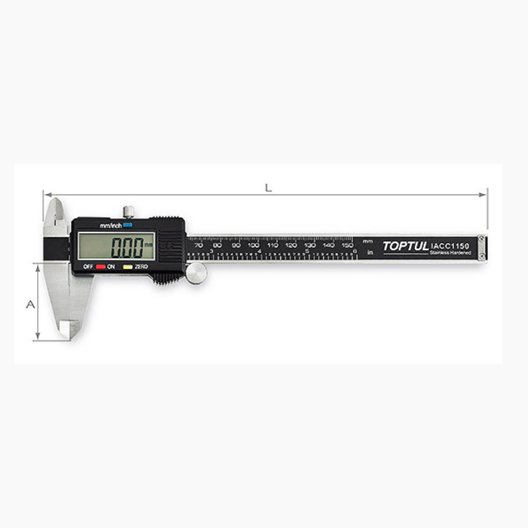 Toptul 6" Digital Vernier Caliper