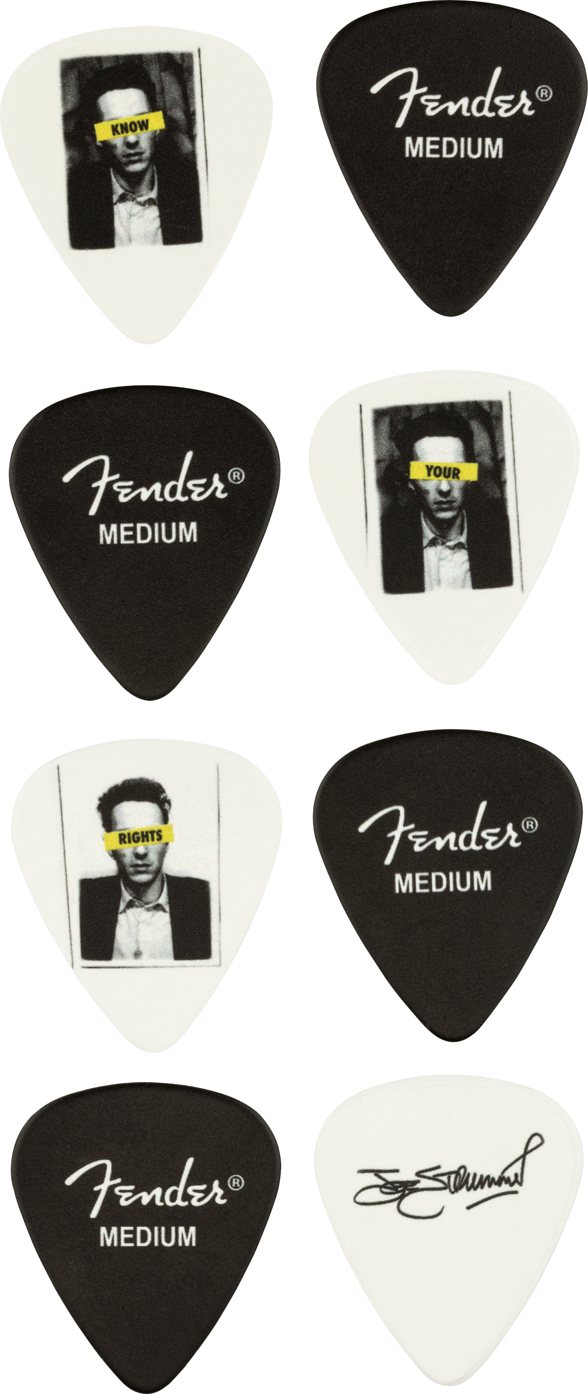 Fender Joe Strummer Pick Tin (8 Picks), Medium