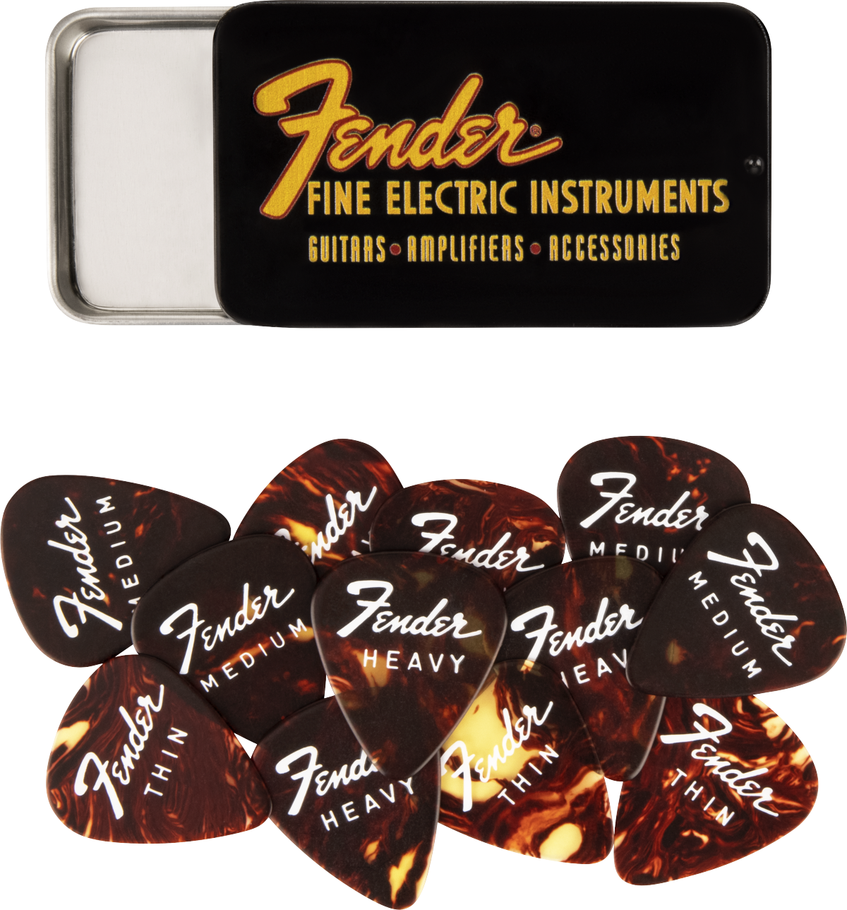 Fender Fine Electric Pick Tin (12 Picks)
