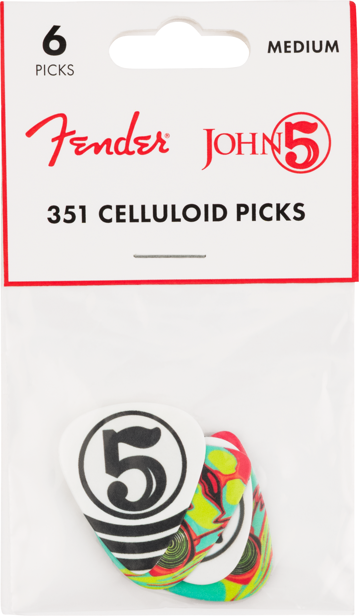 Fender John 5 351 Celluloid Picks (6)