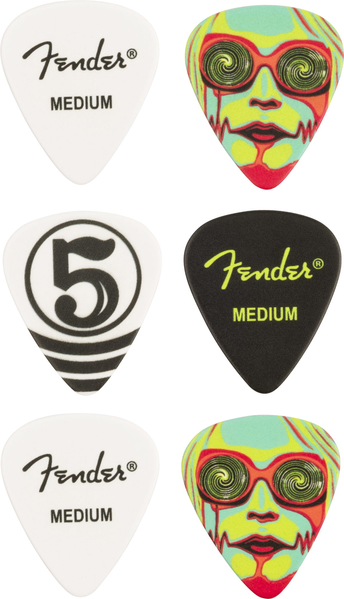 Fender John 5 351 Celluloid Picks (6)