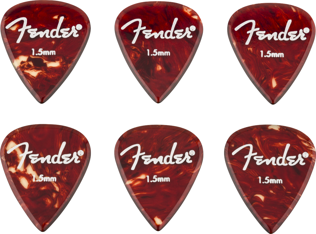 Fender Aero Acrylic Picks, 6-count, 1.5mm