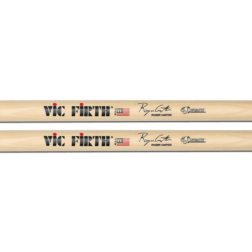 Vic Firth Corpsmaster Signature Snare Drumstick, Roger Carter