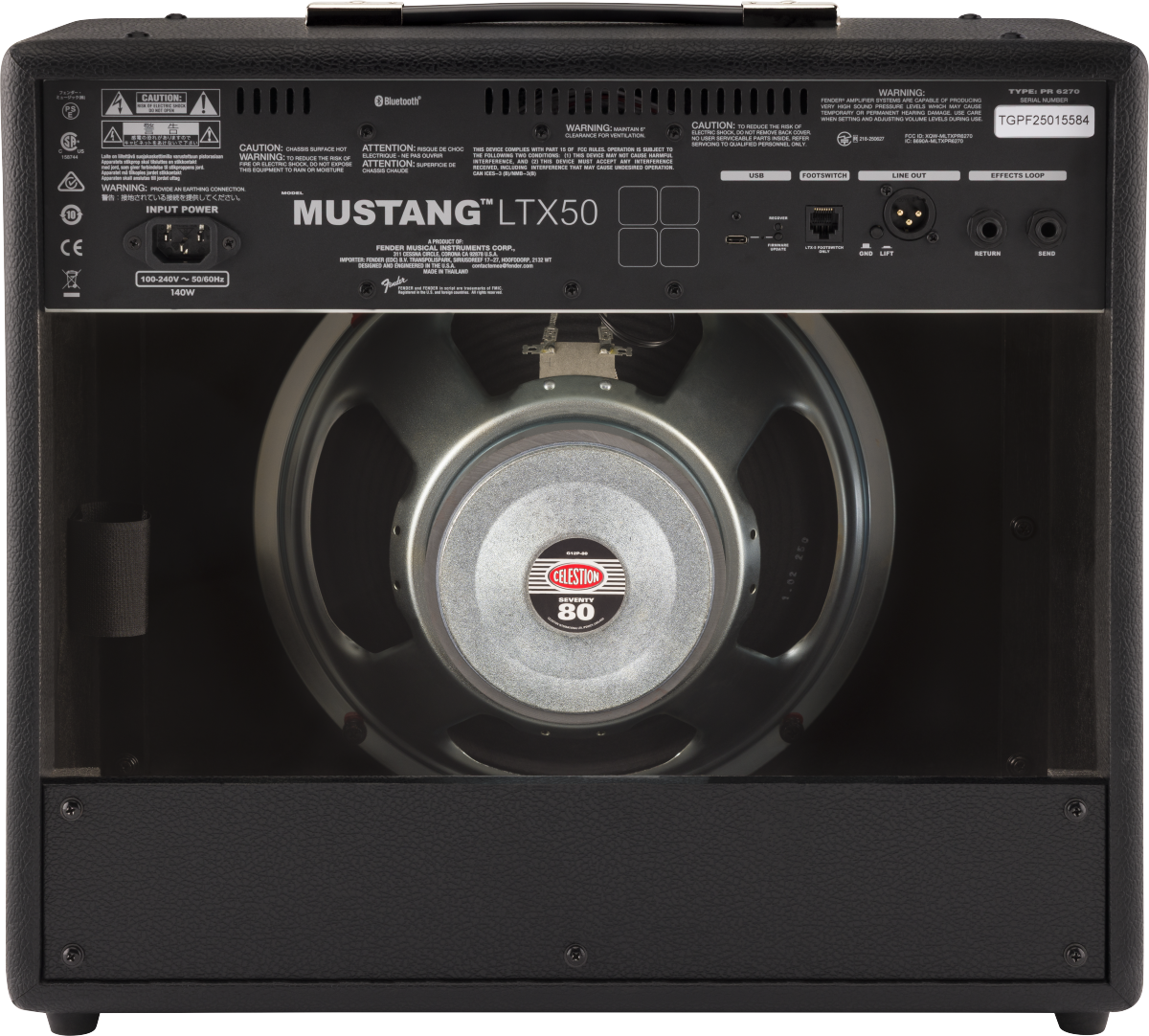 Fender Mustang LTX50 Amplifier, 120V