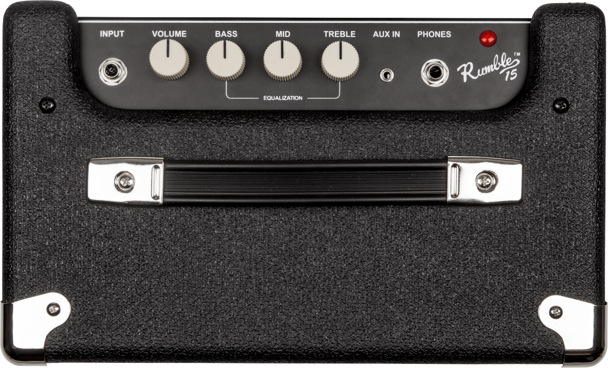 Fender Rumble 15 (V3), Black and Silver, 120V