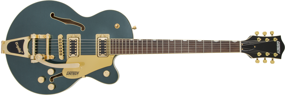 Gretsch G5655TG Electromatic Center Block Jr. Single-Cut w/ Bigsby and Gold Hardware, Laurel Fingerboard, Cadillac Green
