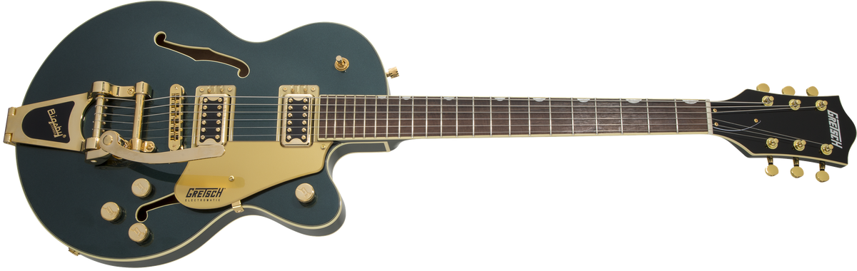Gretsch G5655TG Electromatic Center Block Jr. Single-Cut w/ Bigsby and Gold Hardware, Laurel Fingerboard, Cadillac Green