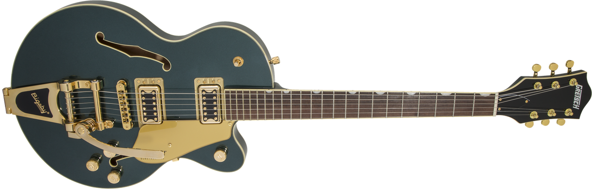 Gretsch G5655TG Electromatic Center Block Jr. Single-Cut w/ Bigsby and Gold Hardware, Laurel Fingerboard, Cadillac Green