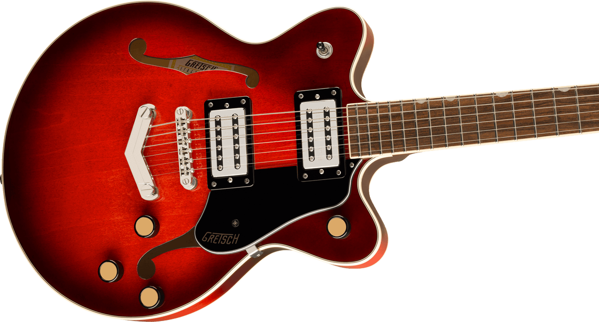 Gretsch G2655 Streamliner Center Block Jr. Double-Cut w/ V-Stoptail, Laurel Fingerboard, Claret Burst